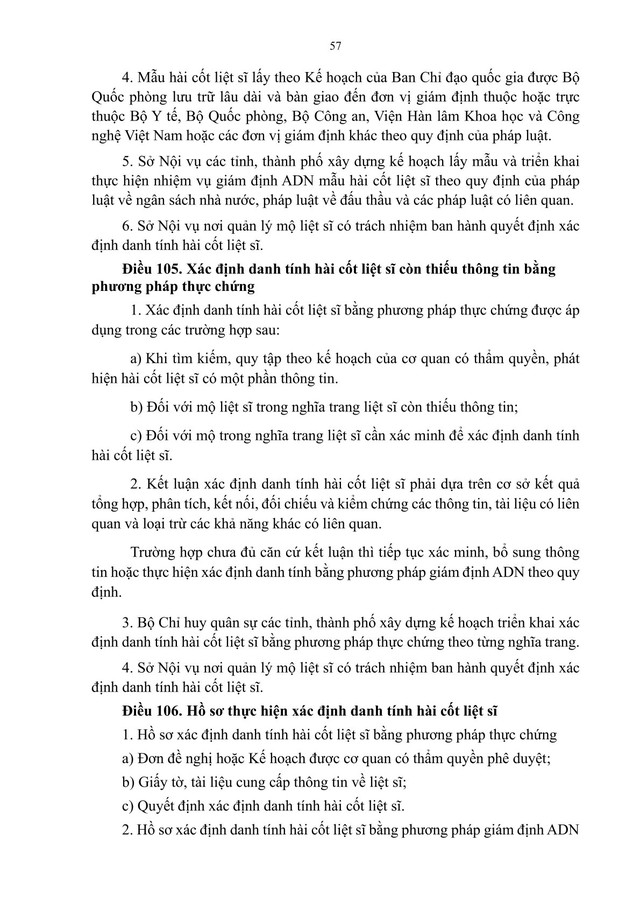 Dự thảo Nghị định quy định chi tiết và biện pháp thi hành Pháp lệnh Ưu đãi người có công với cách mạng- Ảnh 57.