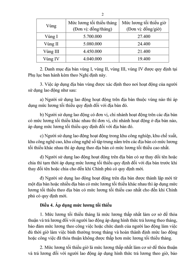 Dự thảo Nghị định quy định mức lương tối thiểu với hợp đồng lao động- Ảnh 2.
