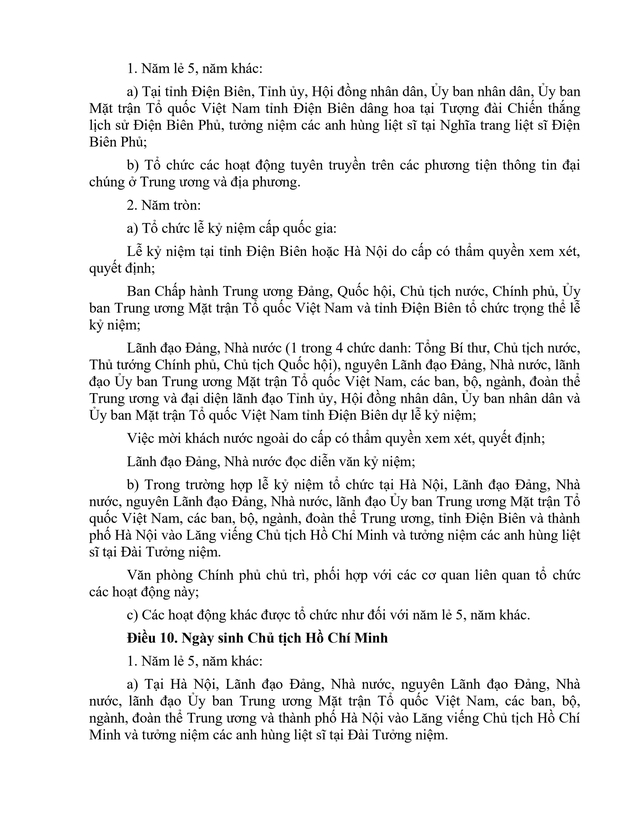 Quy định về tổ chức ngày kỷ niệm; nghi thức trao tặng, đón nhận hình thức khen thưởng, danh hiệu;...- Ảnh 7.