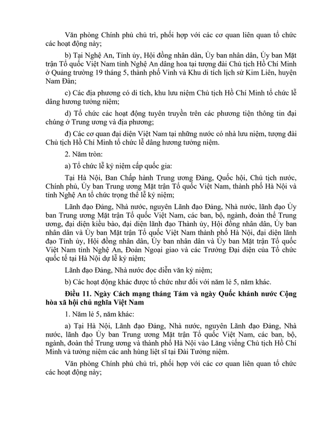 Quy định về tổ chức ngày kỷ niệm; nghi thức trao tặng, đón nhận hình thức khen thưởng, danh hiệu;...- Ảnh 8.