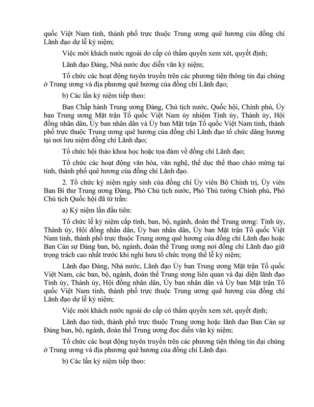Quy định về tổ chức ngày kỷ niệm; nghi thức trao tặng, đón nhận hình thức khen thưởng, danh hiệu;...- Ảnh 11.