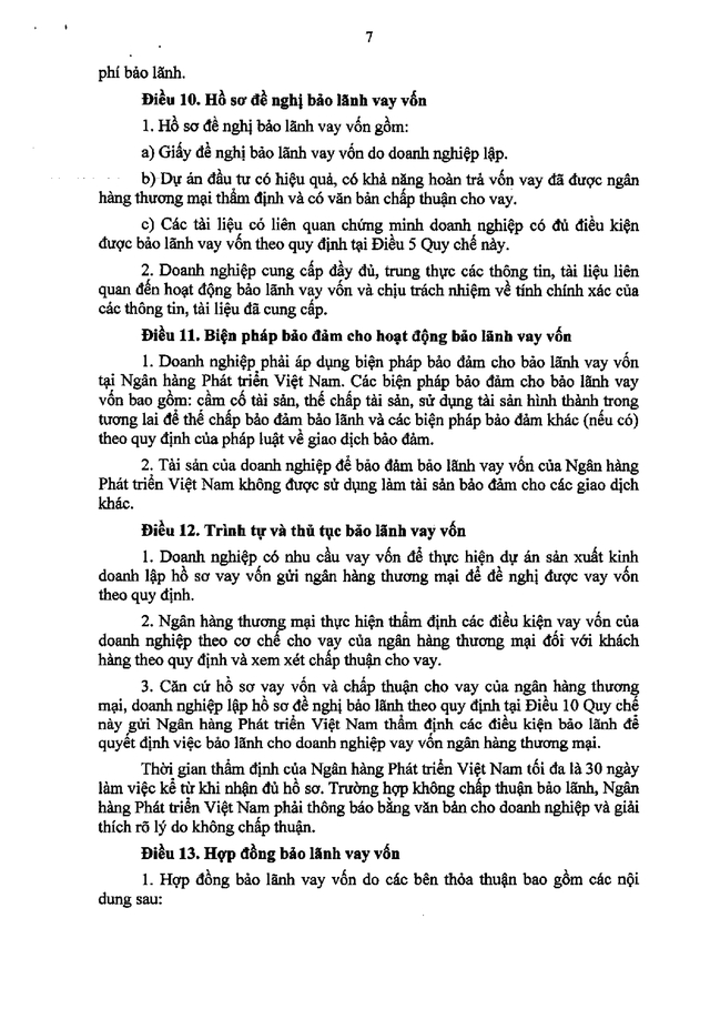 Quy chế bảo lãnh cho doanh nghiệp nhỏ và vừa vay vốn tại ngân hàng thương mại- Ảnh 7.
