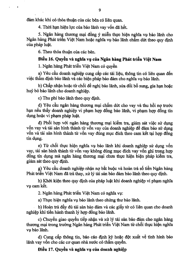 Quy chế bảo lãnh cho doanh nghiệp nhỏ và vừa vay vốn tại ngân hàng thương mại- Ảnh 9.