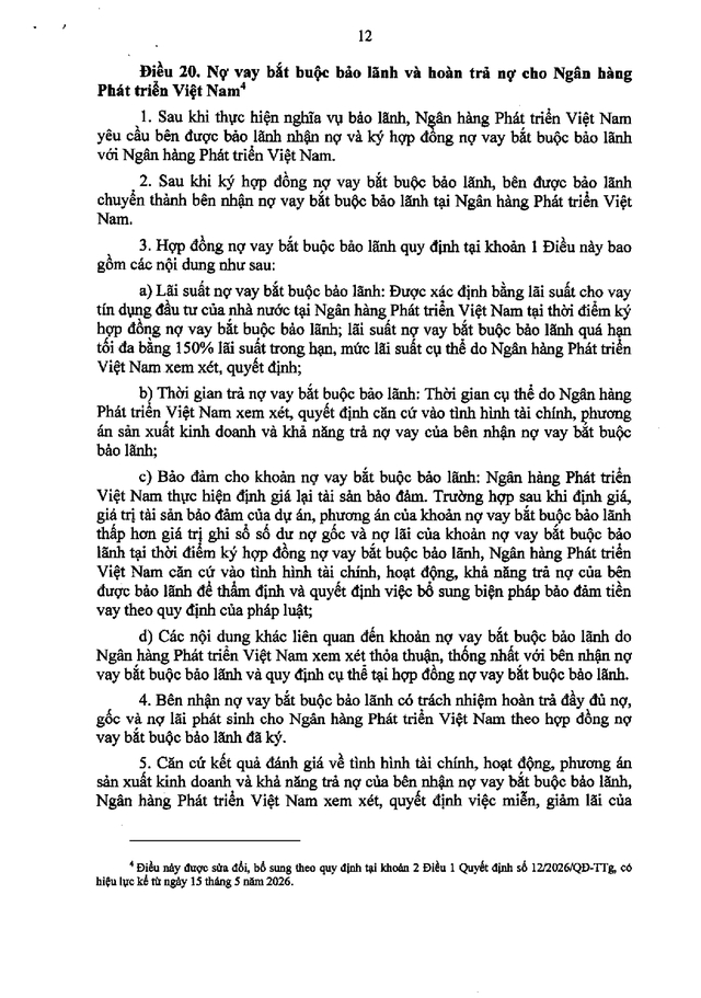 Quy chế bảo lãnh cho doanh nghiệp nhỏ và vừa vay vốn tại ngân hàng thương mại- Ảnh 12.