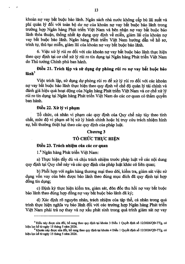 Quy chế bảo lãnh cho doanh nghiệp nhỏ và vừa vay vốn tại ngân hàng thương mại- Ảnh 13.