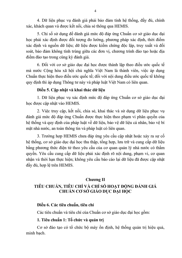 TOÀN VĂN: Thông tư 83/2026/TT-BGDĐT quy định Chuẩn cơ sở giáo dục đại học- Ảnh 4.