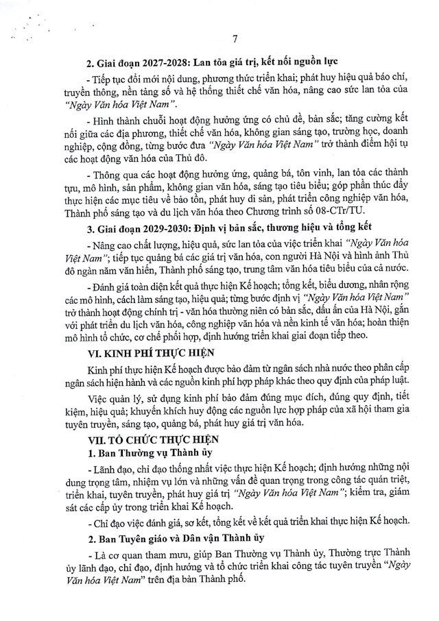 Kế hoạch số 100-KH/TU triển khai "Ngày Văn hóa Việt Nam" trên địa bàn Hà Nội- Ảnh 8.