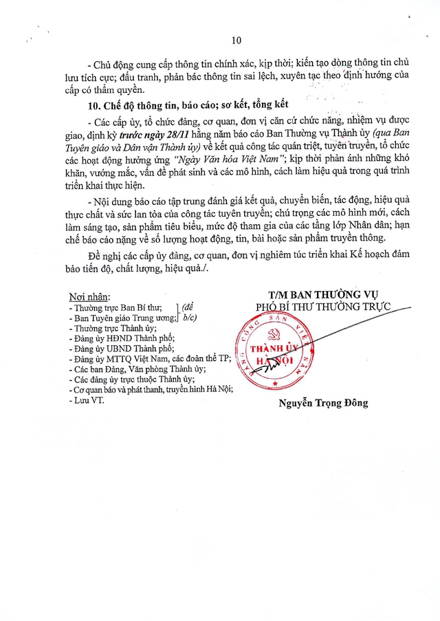 Kế hoạch số 100-KH/TU triển khai "Ngày Văn hóa Việt Nam" trên địa bàn Hà Nội- Ảnh 11.