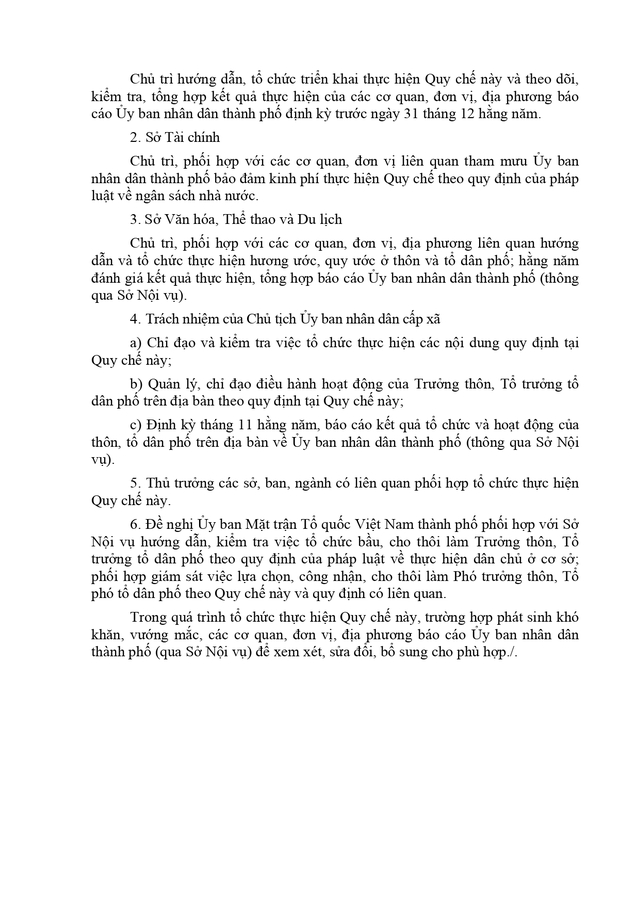 Quy chế tổ chức và hoạt động của thôn, tổ dân phố
trên địa bàn thành phố Đà Nẵng- Ảnh 24.