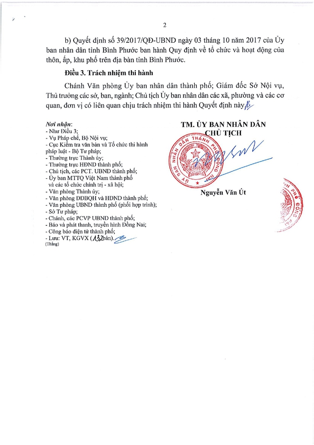 Quy chế tổ chức và hoạt động của thôn, ấp, khu phố trên địa bàn TP Đồng Nai- Ảnh 2.