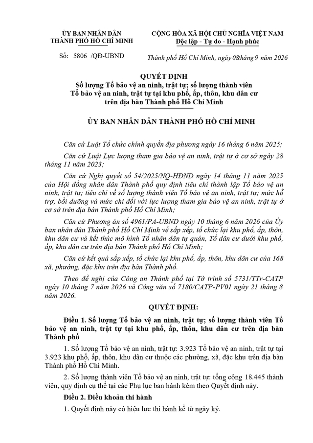Số lượng thành viên Tổ bảo vệ an ninh, trật tự; lộ trình sắp xếp các thành viên dôi dư- Ảnh 2.