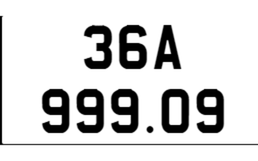Kết quả đấu giá trực tuyến biển số ngày 6/10, 36A-999.09 giá 445 triệu đồng