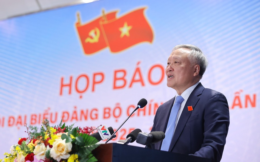 Họp báo về kết quả ĐẠI HỘI ĐẠI BIỂU ĐẢNG BỘ CHÍNH PHỦ LẦN THỨ NHẤT