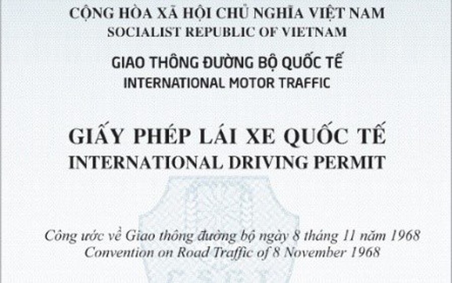 QUY ĐỊNH MẪU GIẤY PHÉP LÁI XE QUỐC TẾ