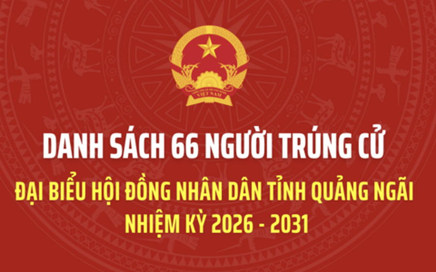 Danh sách trúng cử đại biểu HĐND tỉnh Quảng Ngãi  nhiệm kỳ 2026 - 2031