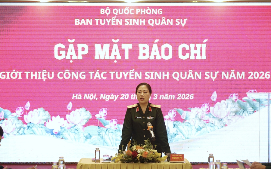 Tuyển sinh quân sự 2026: Thêm phương thức xét tuyển