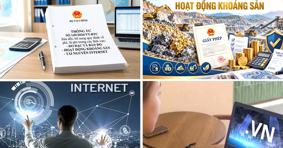 Sửa quy định mức thu, quản lý phí, lệ phí trong các lĩnh vực tài nguyên, khoáng sản và Internet