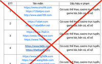 Bộ TT&TT công bố 98 website có dấu hiệu vi phạm pháp luật, liên quan đến cá độ