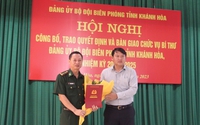 Trao quyết định chỉ định tân Bí thư Đảng ủy Bộ đội Biên phòng