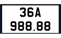 Kết quả đấu giá biển số ngày 27/10, 36A - 988.88 giá 850 triệu đồng