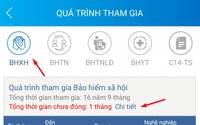 Hướng dẫn xem thời gian chưa đóng BHXH, BHTN