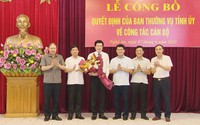 Bổ nhiệm Phó Cục trưởng Công an, Giám đốc Sở Nội vụ, Chánh Văn phòng Tỉnh ủy