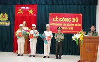 Giám đốc Công an tỉnh điều động, bổ nhiệm lãnh đạo công an các đơn vị, địa phương sau sắp xếp