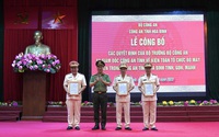 Công bố quyết định kiện toàn tổ chức bộ máy công an tỉnh