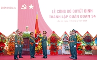 CÔNG BỐ QUYẾT ĐỊNH THÀNH LẬP QUÂN ĐOÀN 34