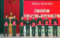 Giải thể ban; sáp nhập thành lập phòng, Đại đội mới thuộc Bộ Chỉ huy Quân sự tỉnh