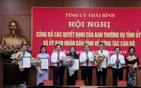 Chỉ định nữ Phó Chủ tịch tỉnh giữ chức Bí thư Huyện ủy; bổ nhiệm nữ Giám đốc Sở, Phó Giám đốc Sở