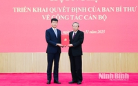 Đồng chí Trần Huy Tuấn được điều động, chỉ định giữ chức Phó Bí thư Tỉnh ủy Ninh Bình