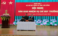 Bàn giao nhiệm vụ Chỉ huy trưởng Bộ Chỉ huy quân sự tỉnh