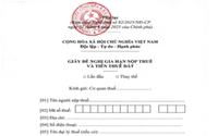 Hướng dẫn khai thông tin Giấy đề nghị gia hạn nộp thuế và tiền thuê đất năm 2025
