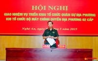 Triển khai sắp xếp, tổ chức lại cơ quan quân sự địa phương theo mô hình chính quyền địa phương 2 cấp