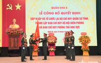 Sáp nhập và tổ chức lại cơ quan quân sự địa phương Quân khu 4
