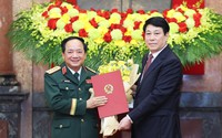 Chủ tịch nước trao quyết định thăng quân hàm, cấp bậc hàm Đại tướng, Thượng tướng cho 7 đồng chí sĩ quan Quân đội nhân dân và Công an nhân dân