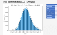 Phân tích phổ điểm môn Tiếng Anh thi tốt nghiệp THPT năm 2025