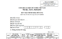 Bản giải trình khai bổ sung hồ sơ khai thuế mẫu số 01-1/KHBS