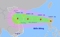 CẬP NHẬT: Áp thấp nhiệt đới có thể mạnh lên thành BÃO SỐ 5 (KAJIKI), giật cấp 13-14, di chuyển nhanh vào đất liền nước ta