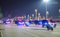 Đội hình xe bảo vệ nguyên thủ tại Lễ diễu binh, diễu hành A80
