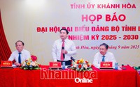 Đại hội đại biểu Đảng bộ tỉnh Khánh Hòa nhiệm kỳ 2025 - 2030 sẽ diễn ra từ 21-23/9