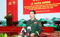 Tuyên dương thành tích các lực lượng tham gia diễu binh, diễu hành A80