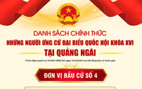 Danh sách những người ứng cử đại biểu Quốc hội khóa XVI tại Quảng Ngãi
