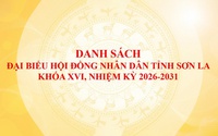 Danh sách trúng cử đại biểu HĐND tỉnh Sơn La nhiệm kỳ 2026-2031
