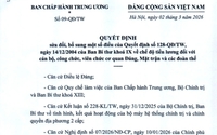 TOÀN VĂN: Quyết định 09-QĐ/TW sửa đổi, bổ sung chế độ tiền lương với cán bộ, CCVC cơ quan Đảng, Mặt trận và các đoàn thể