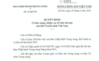 TOÀN VĂN: Quyết định số 15-QĐ/TW về chức năng, nhiệm vụ, tổ chức bộ máy của Đài Truyền hình Việt Nam