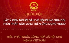 Hướng dẫn thực hiện góp ý sửa đổi, bổ sung một số điều của Hiến pháp trên VNeID
