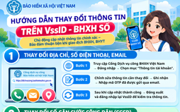 Hướng dẫn thay đổi thông tin trên VssID - BHXH số
