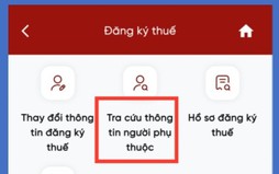 Hướng dẫn cập nhật thông tin người phụ thuộc trên Etax Mobile